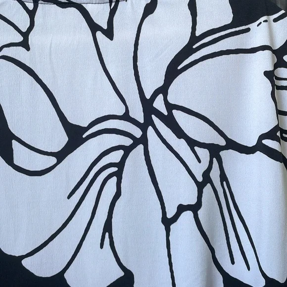 TanJay Black and White semi sheer top - Picture 6 of 8